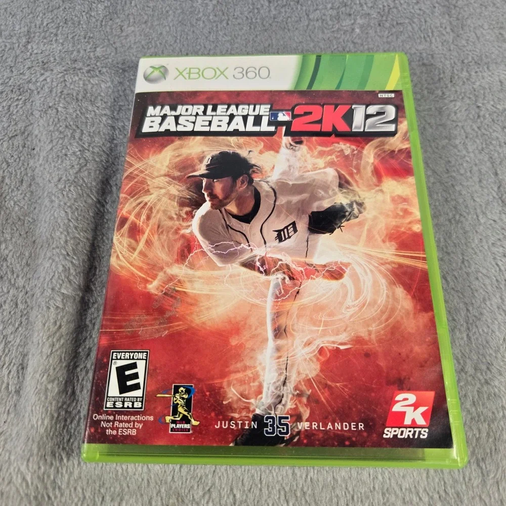 Major League Baseball 2K12 MLB Xbox 360 Game Justin Verlander Tested Works